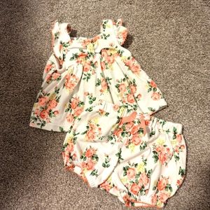 3 For $18 Floral White Shorts Set